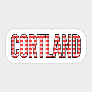 Cortland Gingham Pattern Sticker